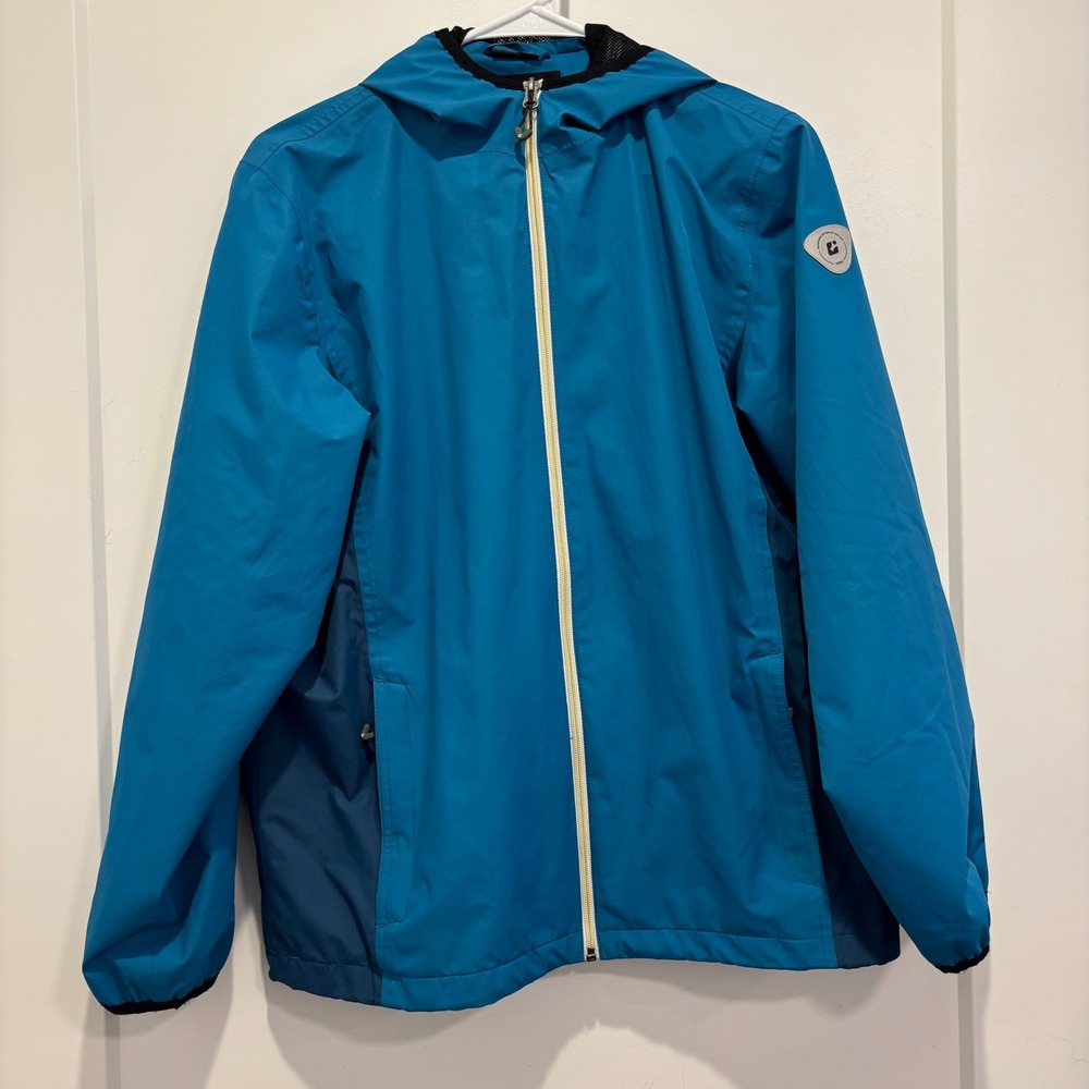 Killtec Mens Blue Waterproof Windbreaker Hooded Jacket Size 14 / S 929439